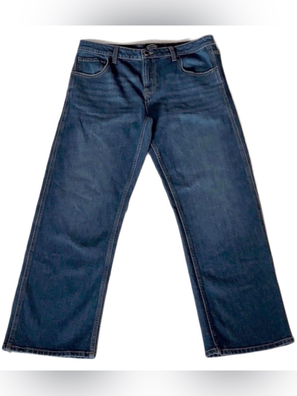 SCOOP Dark Wash Straight-Leg Jeans For Women, Size M (8-10)